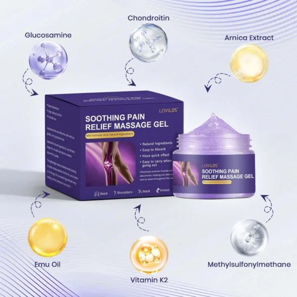 LOVILDS™ Turmeric & Emu Oil Arthritis Soothing Pain Relief Massage Gel
