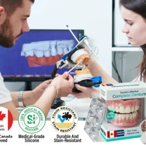 ✅ Proudly made and shipped from Canada| LOVILDS™ Suction-fit Complete Denture 🦷🍎🍏
