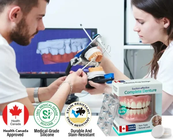 ✅ Proudly made and shipped from Canada| LOVILDS™ Suction-fit Complete Denture 🦷🍎🍏