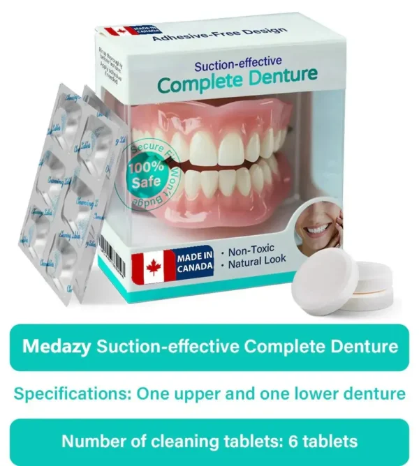 ✅ Proudly made and shipped from Canada| LOVILDS™ Suction-fit Complete Denture 🦷🍎🍏