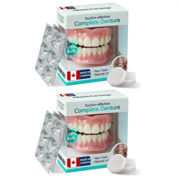 ✅ Proudly made and shipped from Canada| LOVILDS™ Suction-fit Complete Denture 🦷🍎🍏