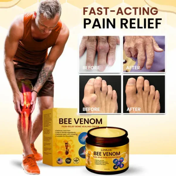 LOVILDS™ Bee Venom Pain-Relief Bone Healing Cream ✨Fast Relief in 72 Hours✨