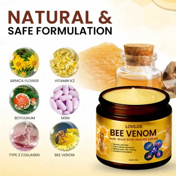 LOVILDS™ Bee Venom Pain-Relief Bone Healing Cream ✨Fast Relief in 72 Hours✨