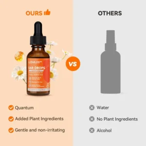 LOVILDS™ Dog & Cat Ear Infection Treatment Quantum Silver Ear Drops for Healthy, Happy Ears
