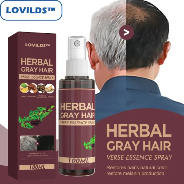 LOVILDS Herbal Cray Hair Verse Essence Spray
