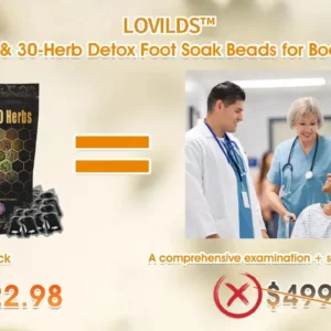 Last day to get 70% OFF: Lovilds™ Bee Toxin & 30-Herb Detox Foot Soak Beads for Body Sculpting- Recommended by the America Lymphatic Academy (ALA) 🧀