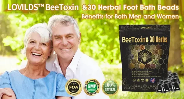 Last day to get 70% OFF: Lovilds™ Bee Toxin & 30-Herb Detox Foot Soak Beads for Body Sculpting- Recommended by the America Lymphatic Academy (ALA) 🧀