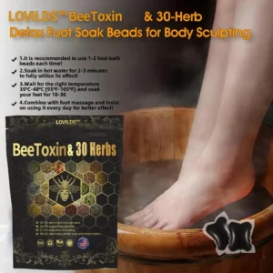Last day to get 70% OFF: Lovilds™ Bee Toxin & 30-Herb Detox Foot Soak Beads for Body Sculpting- Recommended by the America Lymphatic Academy (ALA) 🧀
