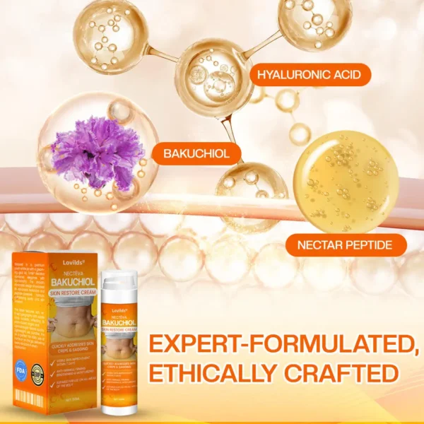 Lovilds® Nectéva Bakuchiol Skin Restore Cream - (Anti-aging, Hydrating, Skin Firming & Lifting)