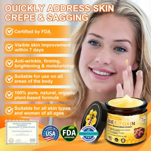 Made and Shipped from USA✨ LOVILDS™ Bee Toxin Skin Repair Cream🔥 Last day 80% OFF💎💎