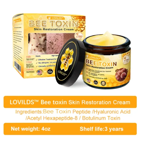 Made and Shipped from USA✨ LOVILDS™ Bee Toxin Skin Repair Cream🔥 Last day 80% OFF💎💎