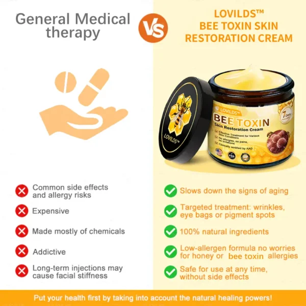 Made and Shipped from USA✨ LOVILDS™ Bee Toxin Skin Repair Cream🔥 Last day 80% OFF💎💎