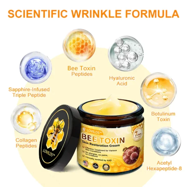 Made and Shipped from USA✨ LOVILDS™ Bee Toxin Skin Repair Cream🔥 Last day 80% OFF💎💎