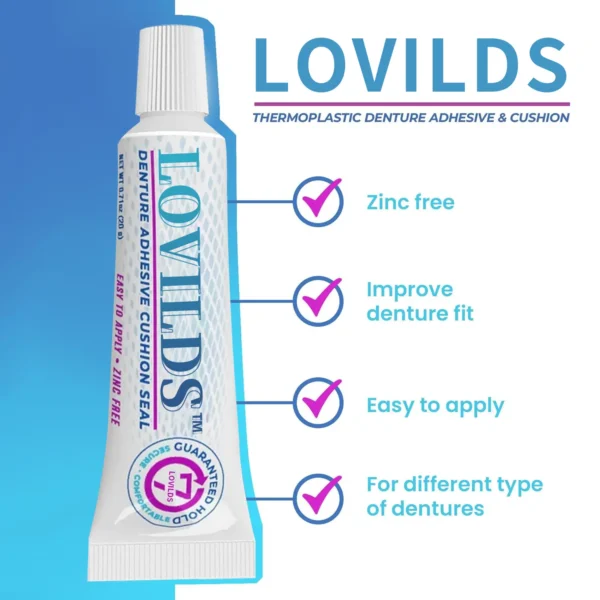 😁✨[Official Brand Store]Lovilds™- Thermoplastic Denture Adhesive & Cushion