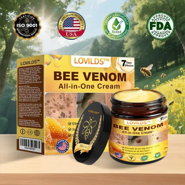 🎁LOVILDS® Bee Venom Multi-Action Face Cream, certified by American dermatologists (👩‍⚕️FDA recommended)💥