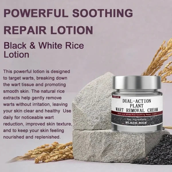 LOVILDS® Black Rice Skin Repair Essence Cream 👨‍⚕️ MHRA Certified (Removes warts and skin growths, improves keratin buildup and seborrheic dermatitis, follicular keratosis, skin cancer, and age spots)