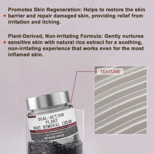 LOVILDS® Black Rice Skin Repair Essence Cream 👨‍⚕️ MHRA Certified (Removes warts and skin growths, improves keratin buildup and seborrheic dermatitis, follicular keratosis, skin cancer, and age spots)