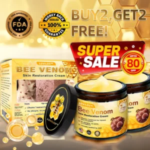 LOVILDS™ 𝘽𝙀𝙀 𝙑𝙀𝙉𝙊𝙈 𝑺𝒌𝒊𝒏 𝑹𝒆𝒔𝒕𝒐𝒓𝒂𝒕𝒊𝒐𝒏 𝑪𝒓𝒆𝒂𝒎 –🌸 Anti-aging,Hydrating, Skin Repair, Even Tone, Acne and Dark Spot Treatment, Wart and Mole Removal, Psoriasis Relief