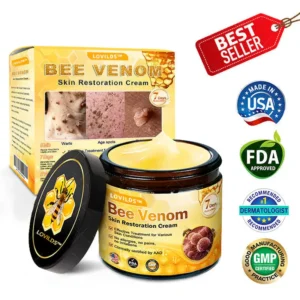 LOVILDS™ 𝘽𝙀𝙀 𝙑𝙀𝙉𝙊𝙈 𝑺𝒌𝒊𝒏 𝑹𝒆𝒔𝒕𝒐𝒓𝒂𝒕𝒊𝒐𝒏 𝑪𝒓𝒆𝒂𝒎 –🌸 Anti-aging,Hydrating, Skin Repair, Even Tone, Acne and Dark Spot Treatment, Wart and Mole Removal, Psoriasis Relief