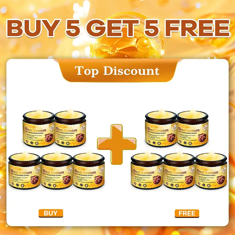 LOVILDS™ 𝘽𝙀𝙀 𝙑𝙀𝙉𝙊𝙈 𝑺𝒌𝒊𝒏 𝑹𝒆𝒔𝒕𝒐𝒓𝒂𝒕𝒊𝒐𝒏 𝑪𝒓𝒆𝒂𝒎 –🌸 Anti-aging,Hydrating, Skin Repair, Even Tone, Acne and Dark Spot Treatment, Wart and Mole Removal, Psoriasis Relief