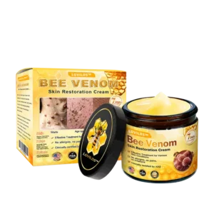 LOVILDS™ 𝘽𝙀𝙀 𝙑𝙀𝙉𝙊𝙈 𝑺𝒌𝒊𝒏 𝑹𝒆𝒔𝒕𝒐𝒓𝒂𝒕𝒊𝒐𝒏 𝑪𝒓𝒆𝒂𝒎 –🌸 Anti-aging,Hydrating, Skin Repair, Even Tone, Acne and Dark Spot Treatment, Wart and Mole Removal, Psoriasis Relief