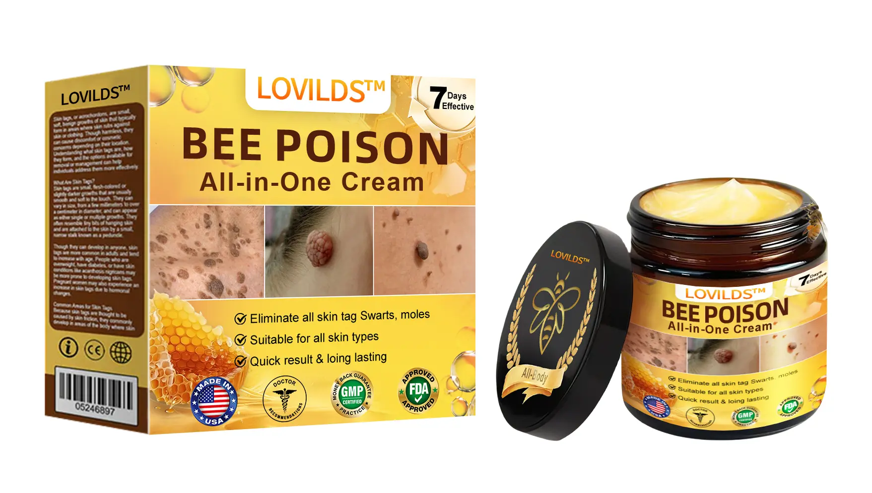 LOVILDS™ Bee Poison All-in-One Cream US Dermatologist Approved
