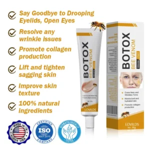🧑‍⚕️LOVILDS® Botox Bee Venom Wrinkle Removal Cream (Made and Shipped from USA)