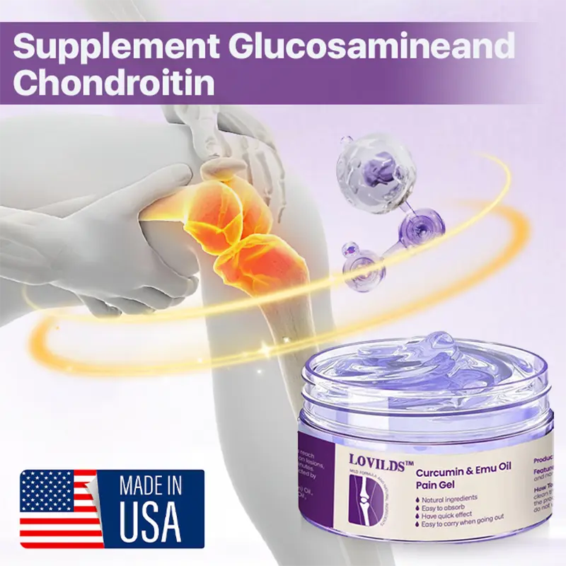 LOVILDS™ Curcumin & Emu Oil Pain Gel – 🌿 Expert-Approved Relief for Joint Pain & Mobility, Backed by US Osteopathic Specialists