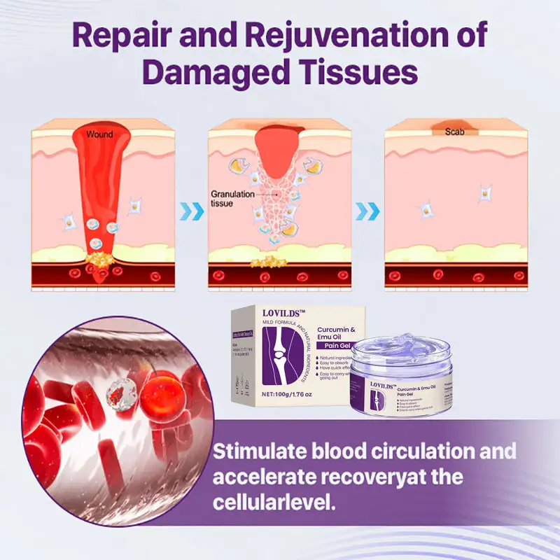LOVILDS™ Curcumin & Emu Oil Pain Gel – 🌿 Expert-Approved Relief for Joint Pain & Mobility, Backed by US Osteopathic Specialists