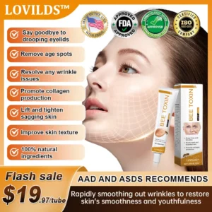 (Made and Shipped from USA) 🧑‍⚕️LOVILDS™ BEE TOXIN  Wrinkle Removal Cream