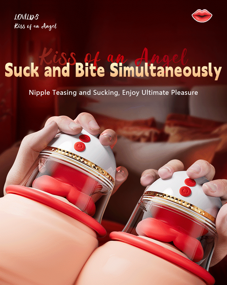 💥New on sale 2026 💞 LOVILDS™ Kiss of an Angel – Breast Masturbator with Suction & Licking Stimulation for Women