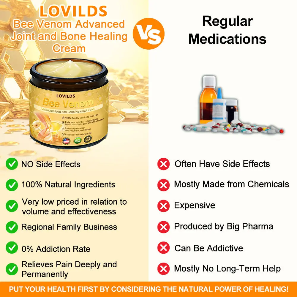 LOVILDS Bee Venom Advanced Joint and Bone Healing Cream
