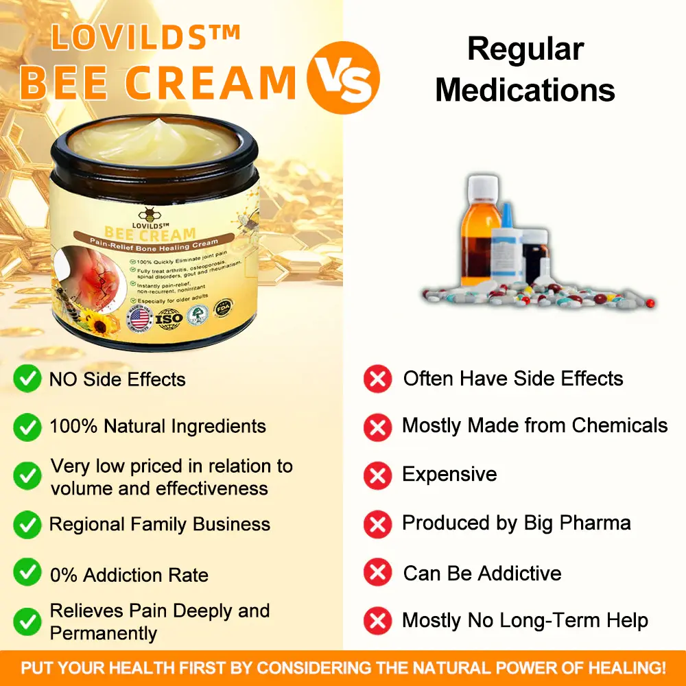 LOVILDS Bee poison Pain ArthritisTherapy Cream (specially forolder adults & AAOSrecommends)