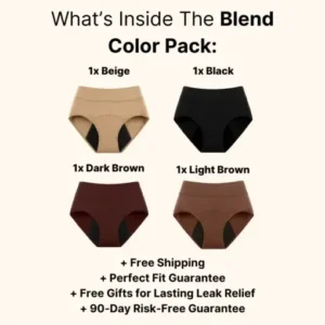 LOVILDS™ Leak-Proof Confidence Briefs – 4-Layer Absorbency for All-Day Dryness