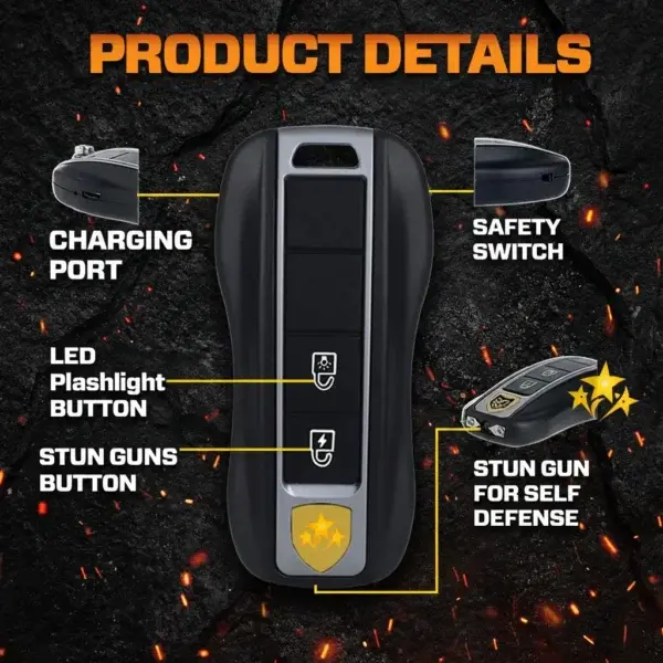 🔦 Voltax ShockForce 75M Stun Car Keychain ⚡ 2026 Flash Sale 75% OFF ️