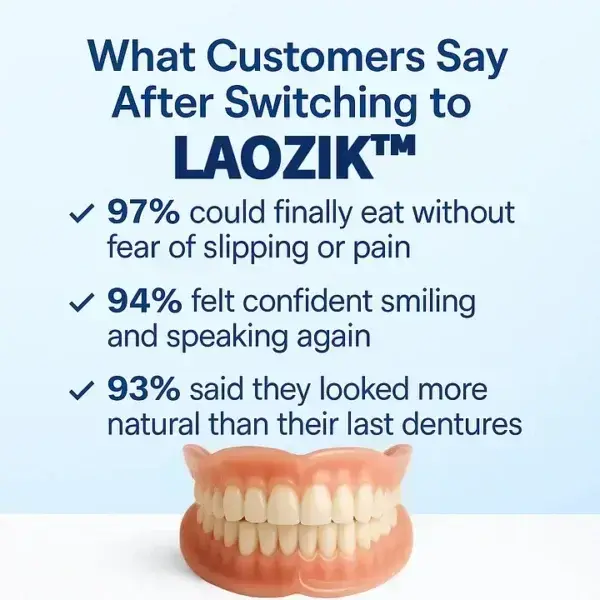 LAOZIK™ Custom-Fit Functional Dentures — Perfectly Fitted in Minutes at Home