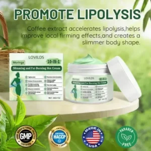 LOVILDS® 10-IN-1,Moringa-Slimming and Fat-Burning Hot Cream