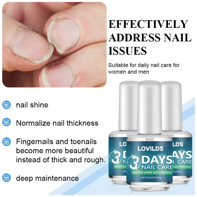 💖Last Day 50% OFF-LOVILDS™ 3 Days Nail Care Formula