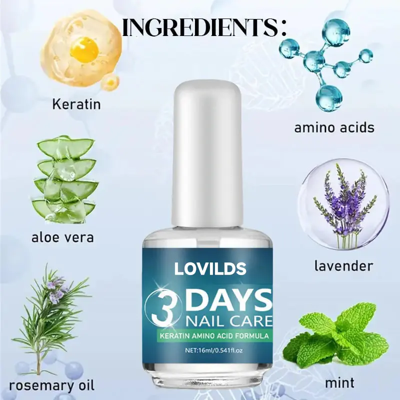 💖Last Day 50% OFF-LOVILDS™ 3 Days Nail Care Formula
