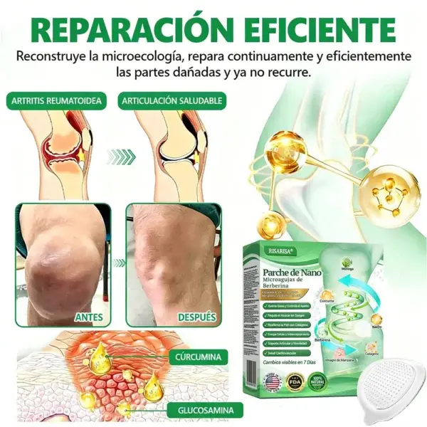 RISARISA® Parche Nano de Berberina 6-en-1