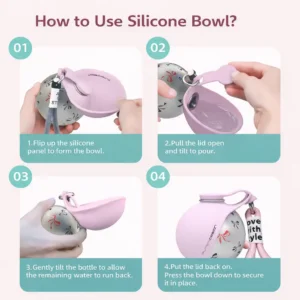 LOVILDS™ Dog Water Bottle with Bowl