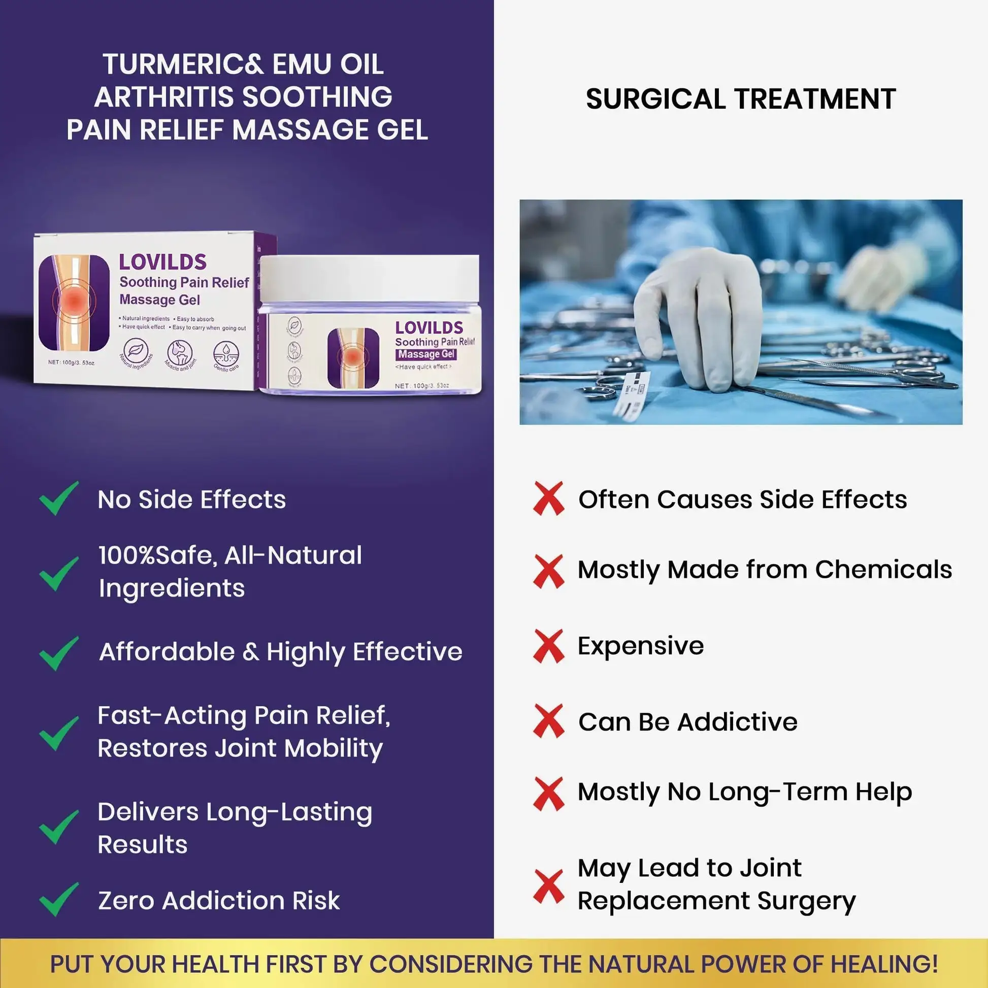 LOVILDS™ Natural Relief – Restore Mobility with Turmeric & Emu Oil