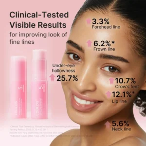 LOVILDS PDRN & Pink Collagen Solid Serum Multi-Stick | All-In-One Anti-Aging Volume Treatment for Face, Eyes & Neck