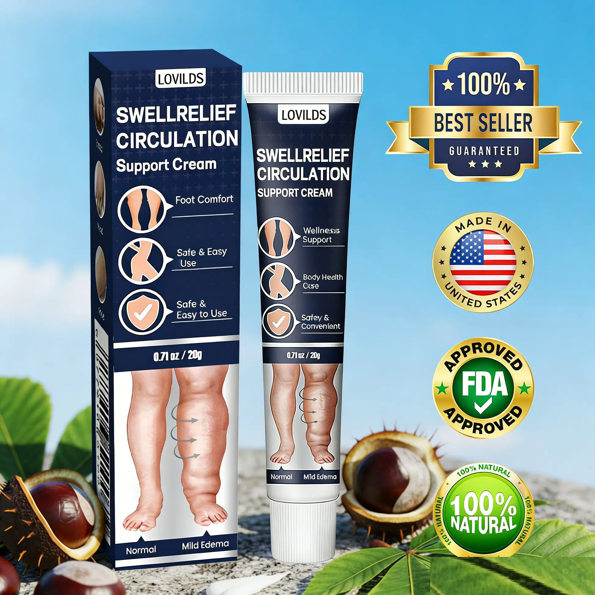 LOVILDS® Swell Relief Circulation Support Cream 🎁 2026 Best Seller