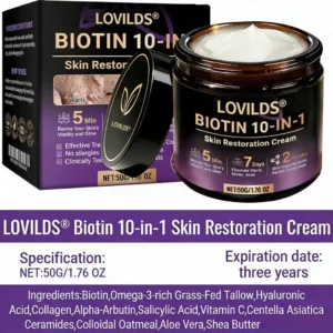 Made and Shipped from UK ✨LOVILDS® Biotin 10-in-1 Skin Restoration Cream🌻🌻