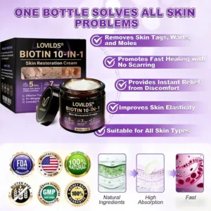 Made and Shipped from UK ✨LOVILDS® Biotin 10-in-1 Skin Restoration Cream🌻🌻