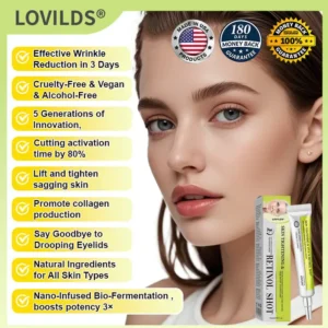 🧠👨‍⚕️Made and shipped from the USA 💫LOVILDS® Skin Tightening & Vita-A Retinol Retinol shot Anti-Wrinkle Firming Tightening cream