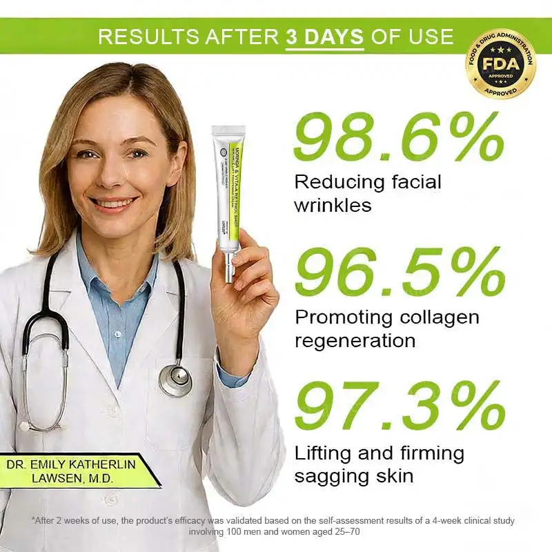 🧠👨⚕️Made and shipped from the USA 💫LOVILDS® moringa & Vita-A Retinol Shot Wrinkle-Lift Tightening cream - Last Day Promotion 50% OFF