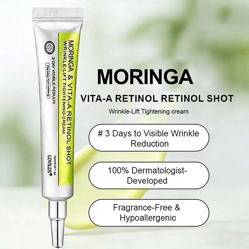🧠👨⚕️Made and shipped from the USA 💫LOVILDS® moringa & Vita-A Retinol Shot Wrinkle-Lift Tightening cream - Last Day Promotion 50% OFF