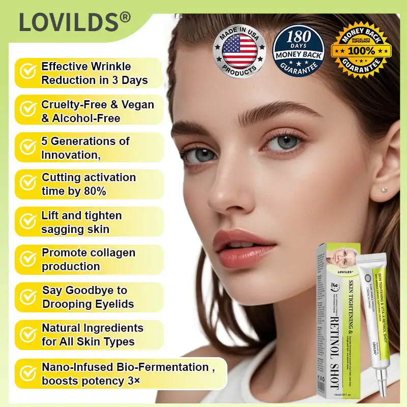 🧠👨⚕️Made and shipped from the USA 💫Lovilds® Botin & Vita-A Retinol Shot Wrinkle-Lift Tightening cream - Last Day Promotion 50% OFF